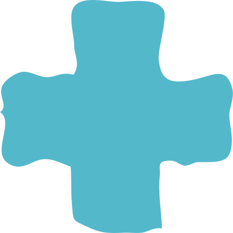 blue cross shape Illustration in PNG, SVG