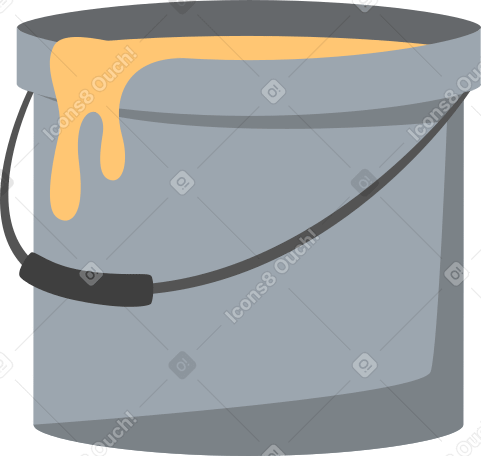 paint bucket Illustration in PNG, SVG