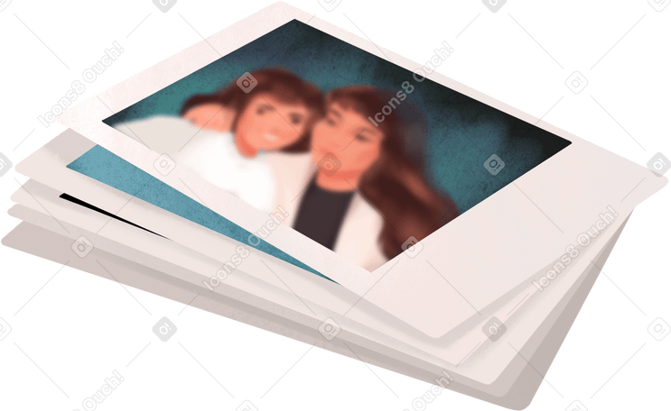 stack of photos PNG、SVG