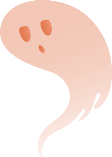 大橙色幽灵 PNG, SVG