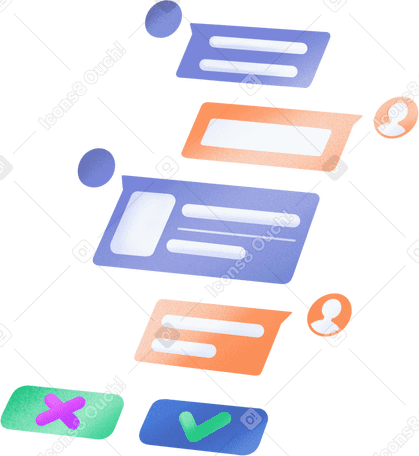 phone screen with messages PNG、SVG
