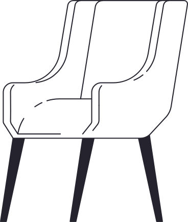 white chair with three legs PNG, SVG