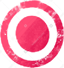 red round dot signaling action PNG, SVG