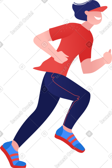 Jogging man PNG, SVG