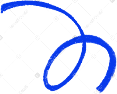 blue spiral confetti PNG, SVG