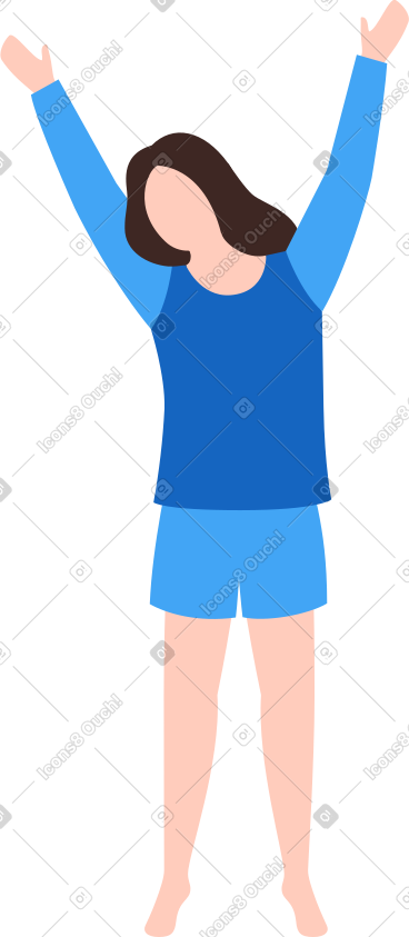 穿着睡衣的女人 PNG, SVG