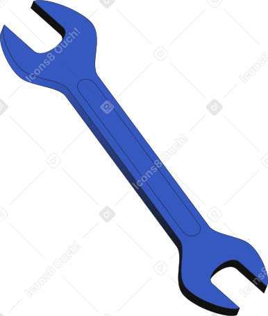 double open end wrench PNG, SVG