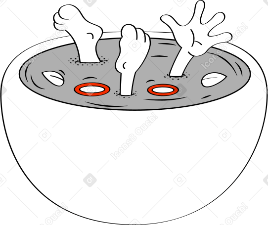 pot with legs PNG, SVG