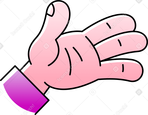 hand with open palm PNG, SVG