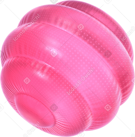 3D inflated sphere PNG, SVG