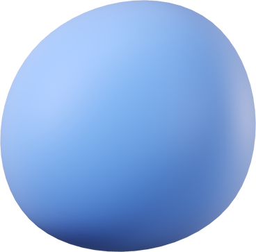 3D blue round shape PNG, SVG