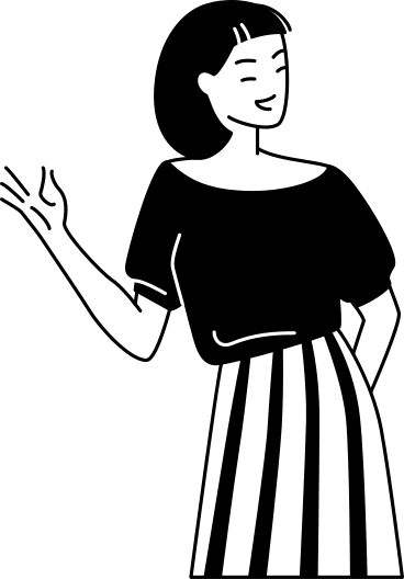 Femme heureuse tenant quelque chose PNG, SVG