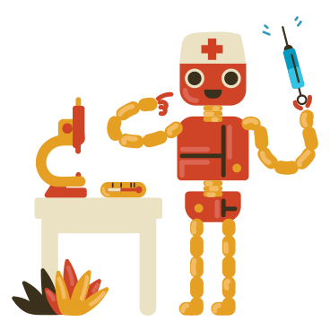 Robot médico PNG, SVG