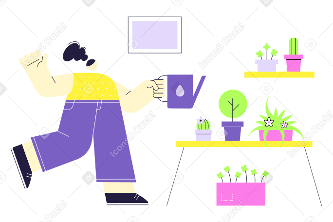 Домашний садовник в PNG, SVG