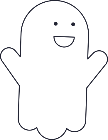 white ghost PNG, SVG
