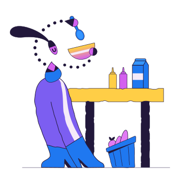 Woman cooking a meal PNG, SVG