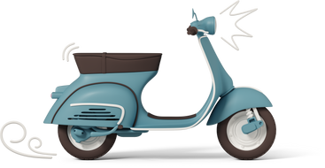 scooter and lines PNG, SVG