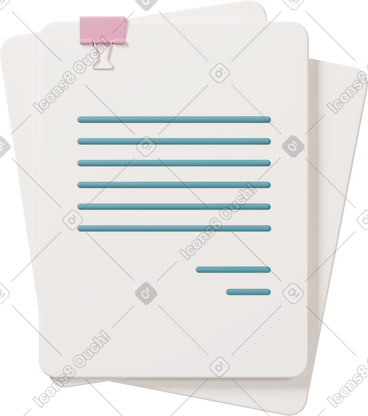 Sheets of documents PNG, SVG