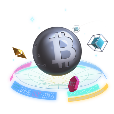 Bitcoin and other cryptocurrencies in blockchain PNG, SVG