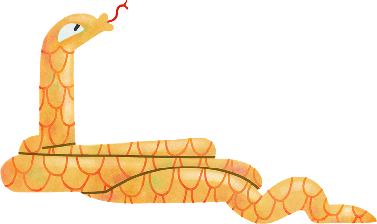 snake Illustration in PNG, SVG
