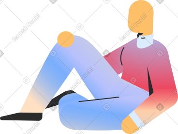 Person sitting PNG, SVG