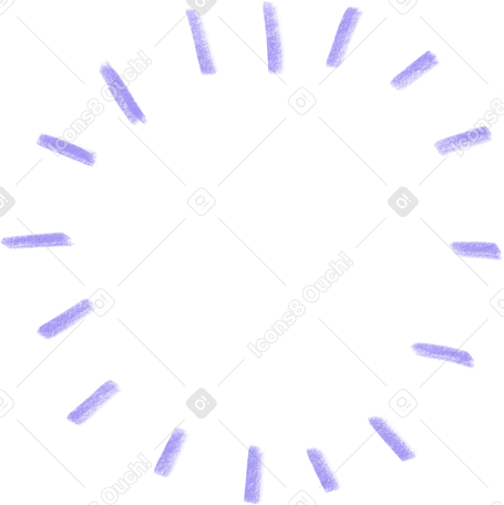 blue burst lines in a circle Illustration in PNG, SVG