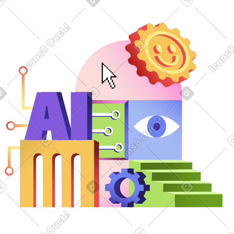 Ai技术与机器视觉 PNG, SVG