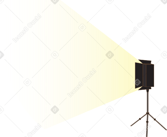 Студийный свет на штативе в PNG, SVG