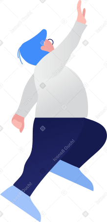 fat boy jumping PNG, SVG