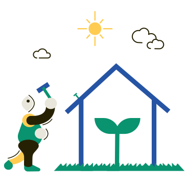 Eco-house PNG, SVG