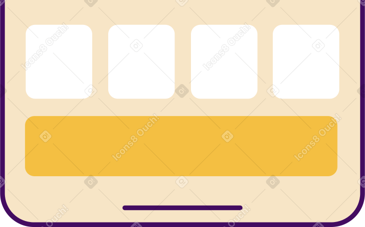 part of a cell phone screen PNG, SVG