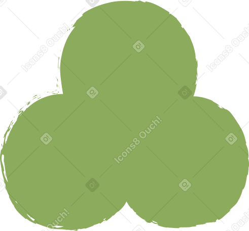 dark green trefoil PNG, SVG
