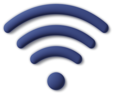 Blaues wi-fi-signalsymbol PNG, SVG