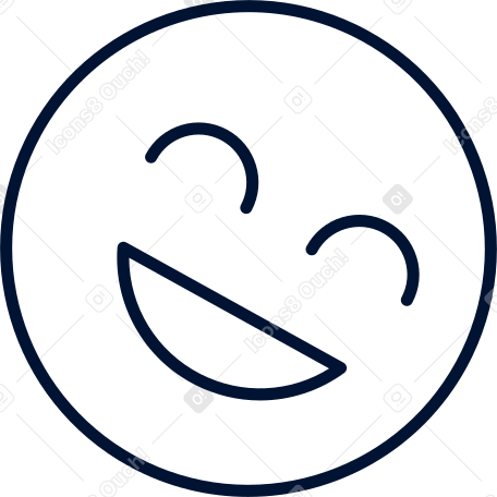 활짝 웃는 이모티콘 PNG, SVG