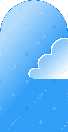 Fondo con una nube PNG, SVG