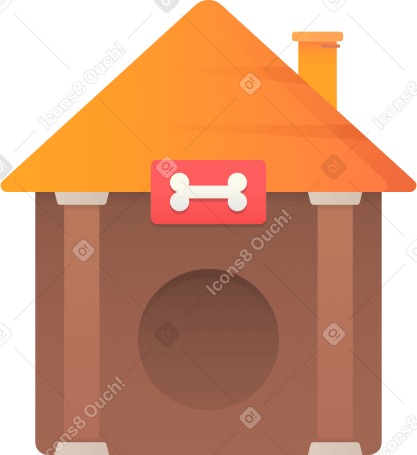 dog house Illustration in PNG, SVG
