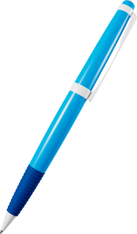 blue pen Illustration in PNG, SVG