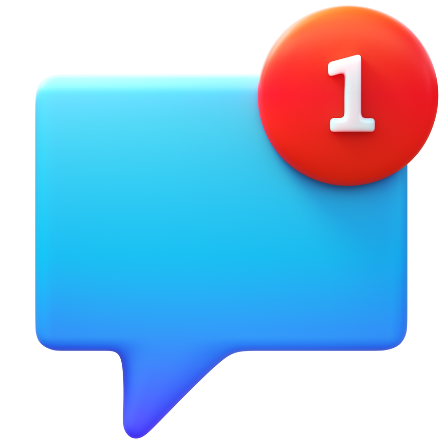 topic push notification Illustration in PNG, SVG