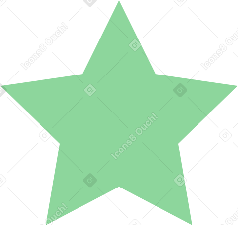 green star PNG, SVG