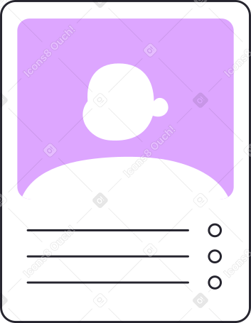 resume card for job Illustration in PNG, SVG