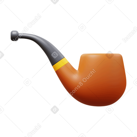 3D smoking pipe PNG、SVG