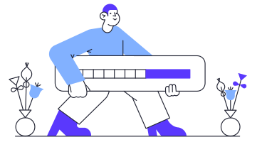 Uomo che trasporta una barra di caricamento PNG, SVG