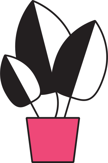 plant in a pink pot PNG, SVG
