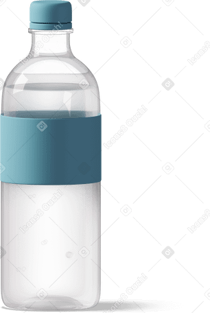 3D Water bottle PNG, SVG