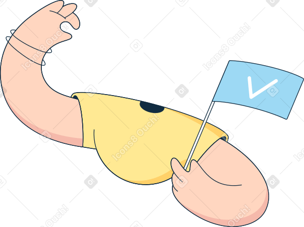 body with a flag PNG, SVG