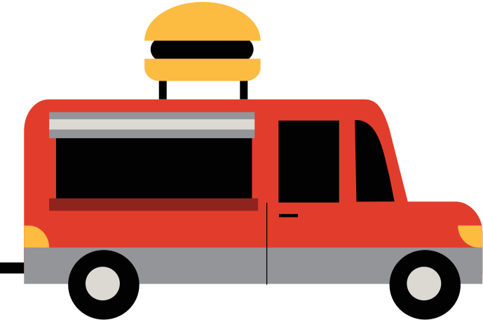 food truck Illustration in PNG, SVG