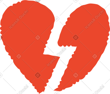 Broken heart PNG, SVG