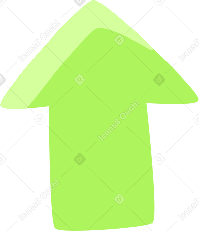 freccia verde PNG, SVG
