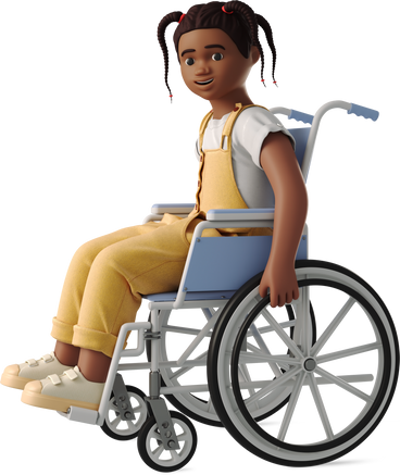girl in a wheelchair PNG, SVG