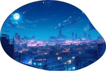 Night city background PNG, SVG